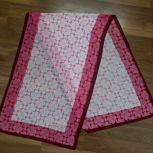 Coach multiple shaded Pink Scarf